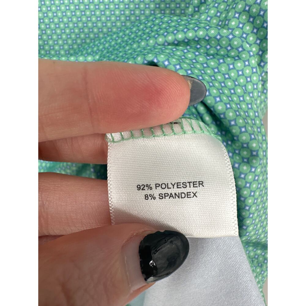 Peter Millar Polo Shirt Boys Large Green Summer Comfort Southern Pines - Picture 4 of 7